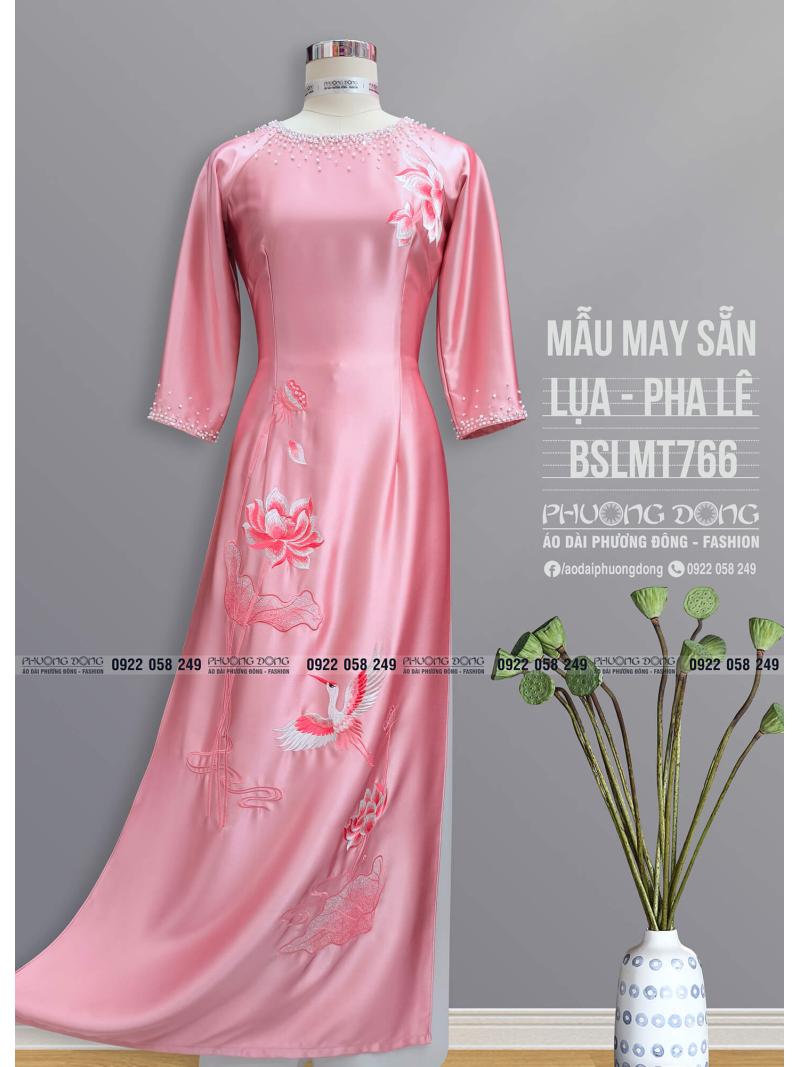 Áo Dài Bà Sui Lụa Thêu Kết Pha Lê BSLMT766